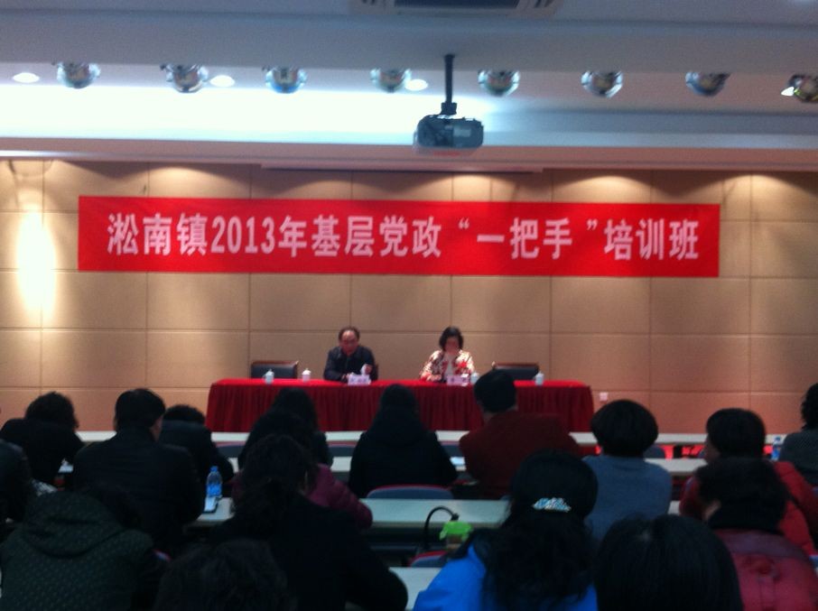 淞南镇举办2013年度基层党政“一把手”培训班